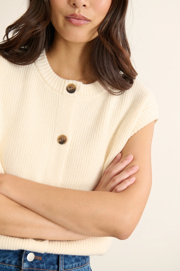 Garance Paris - Gilet Bisous ecru