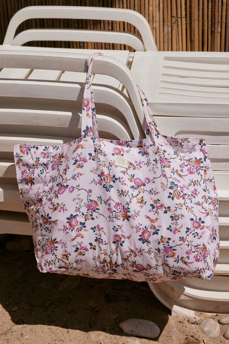 Louise Misha - Tote bag beverly cream retro garden
