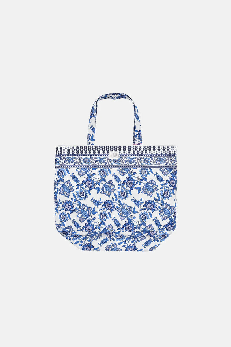 Louise Misha - TOTE BAG BEVERLY blue lobelia garden