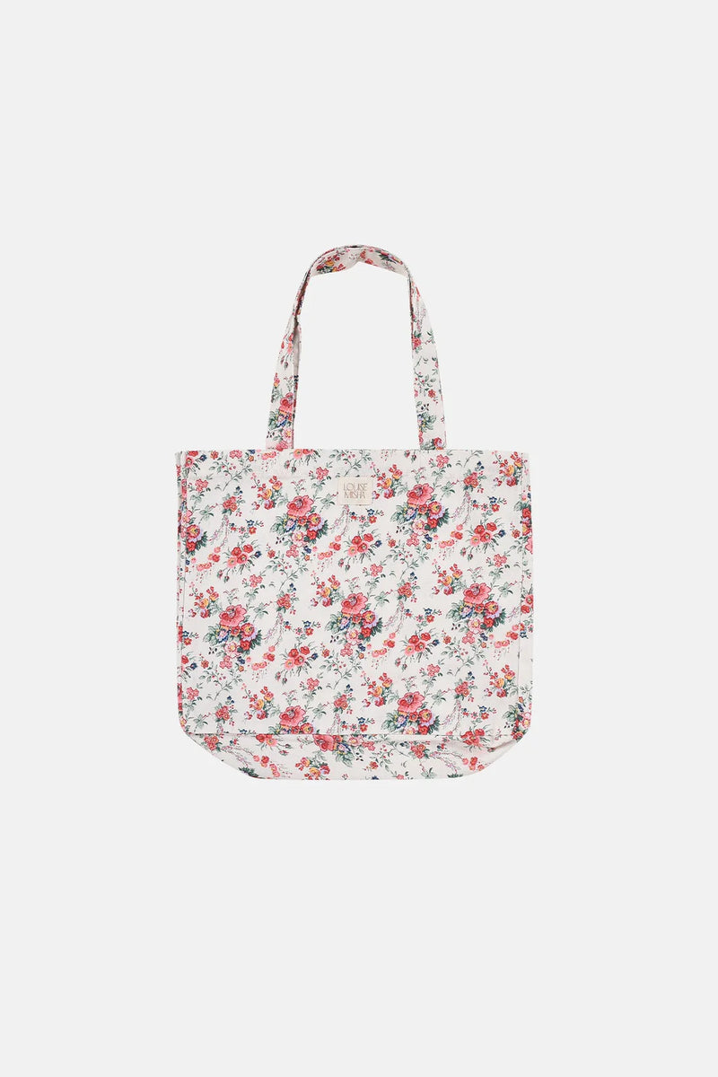 Louise Misha - TOTE BAG BEVERLY cream rosa festa