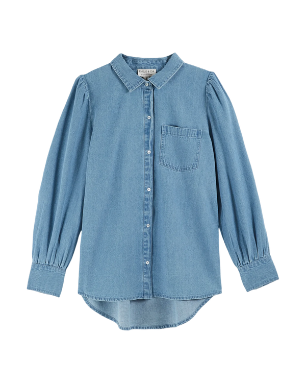 Emile & Ida - Chemise ample denim clair