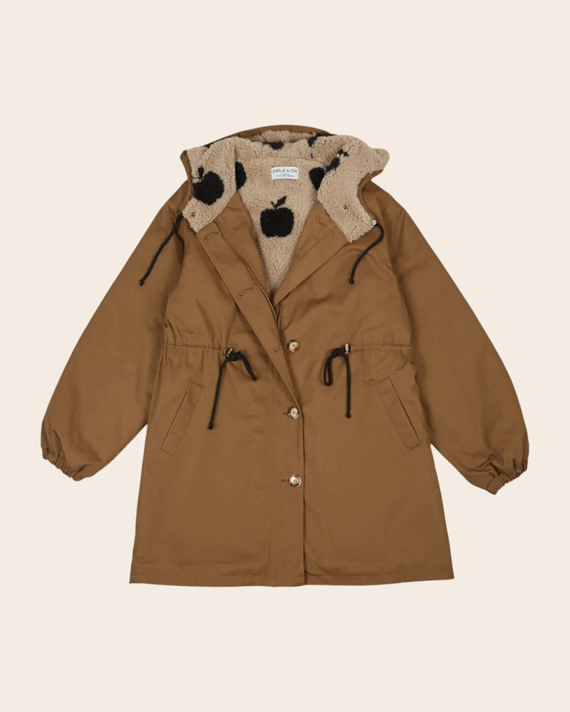 Emile & Ida - Parka doublée sherpa marron