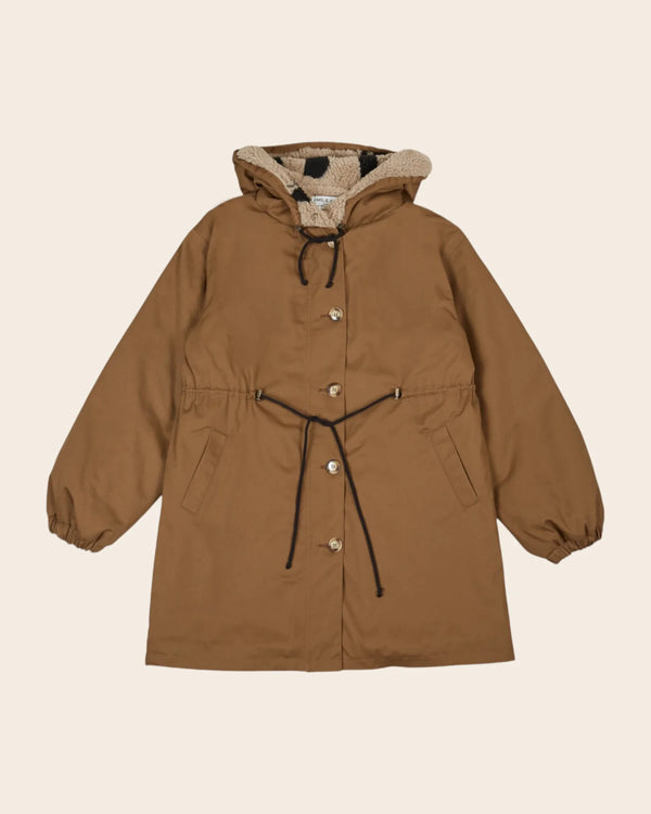 Emile & Ida - Parka doublée sherpa marron