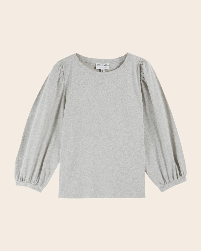 Emile & Ida - T-shirt manches longues coton bio gris