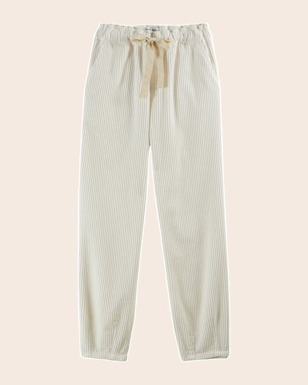 Emile & Ida - Pantalon velours cotelé écru