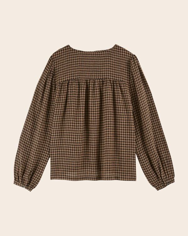 Emile & Ida - Blouse vichy choco