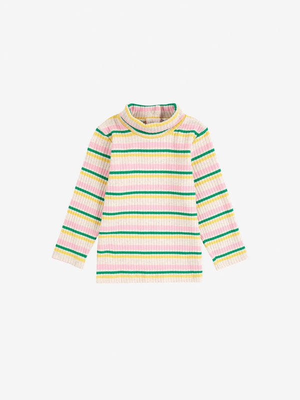 Bobo choses - T‑shirt col montant rayé