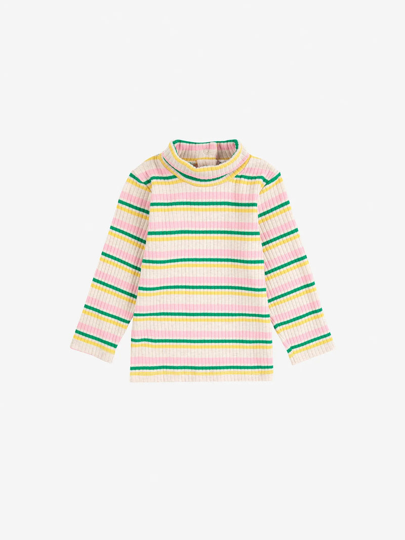 Bobo choses - T‑shirt col montant rayé