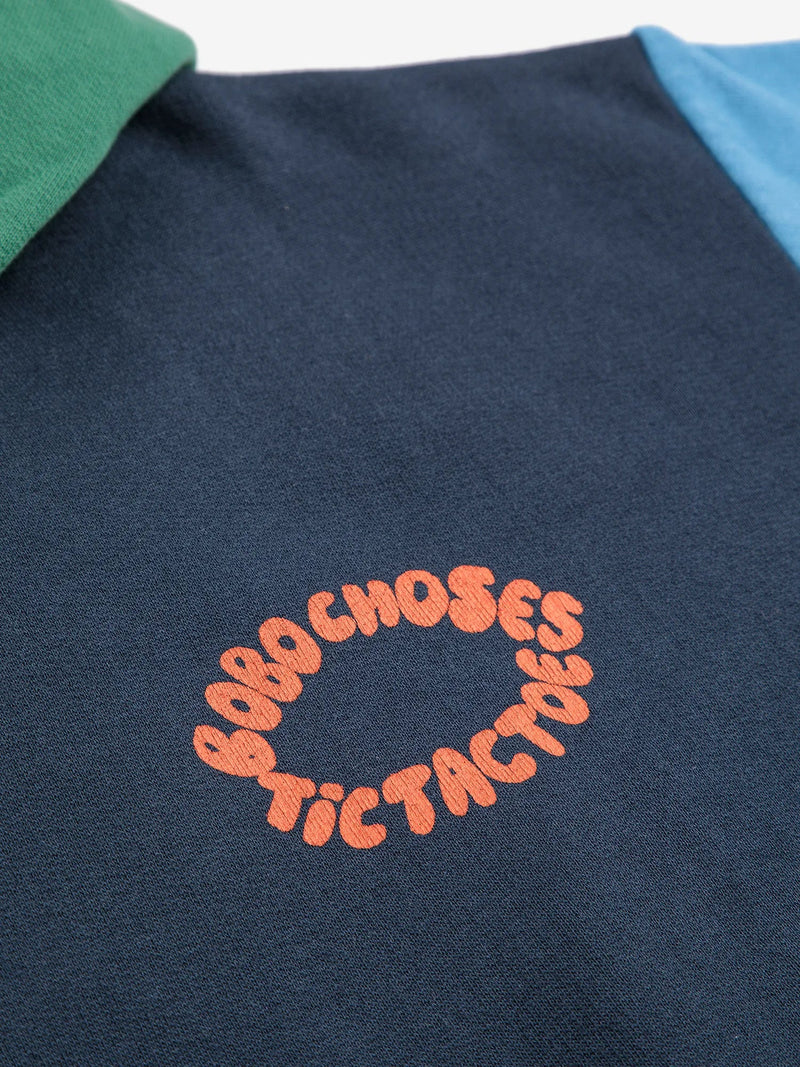 Bobo choses - Sweat à capuche Color Block Tic Tac Toe