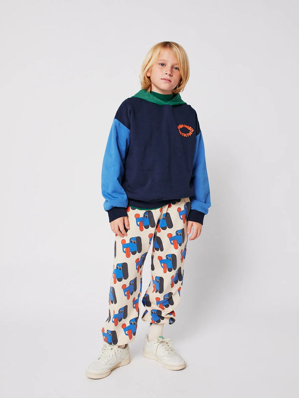 Bobo choses - Sweat à capuche Color Block Tic Tac Toe