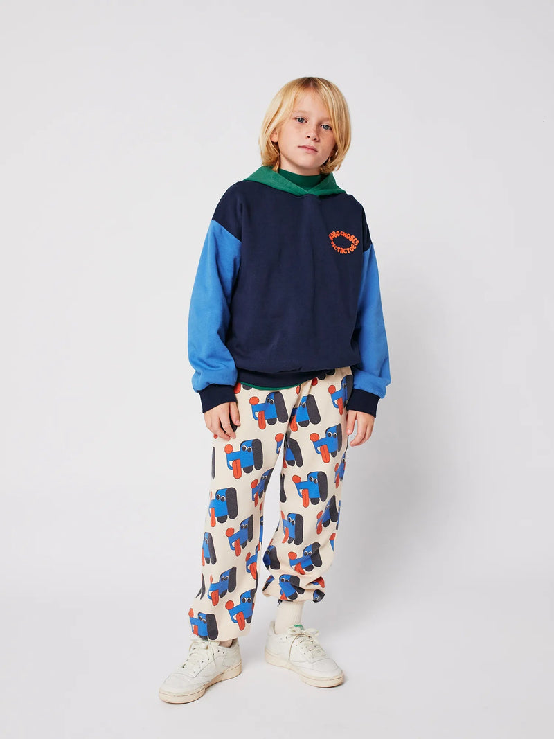 Bobo choses - Sweat à capuche Color Block Tic Tac Toe
