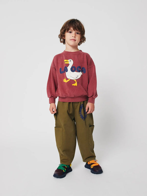 Bobo choses - Pantalon cargo en toile Tic Tac Toe