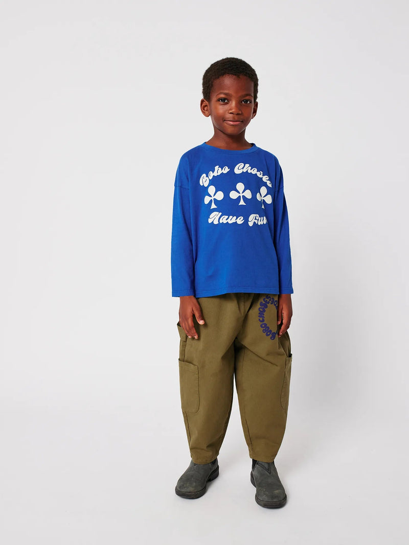Bobo choses - Pantalon cargo en toile Tic Tac Toe