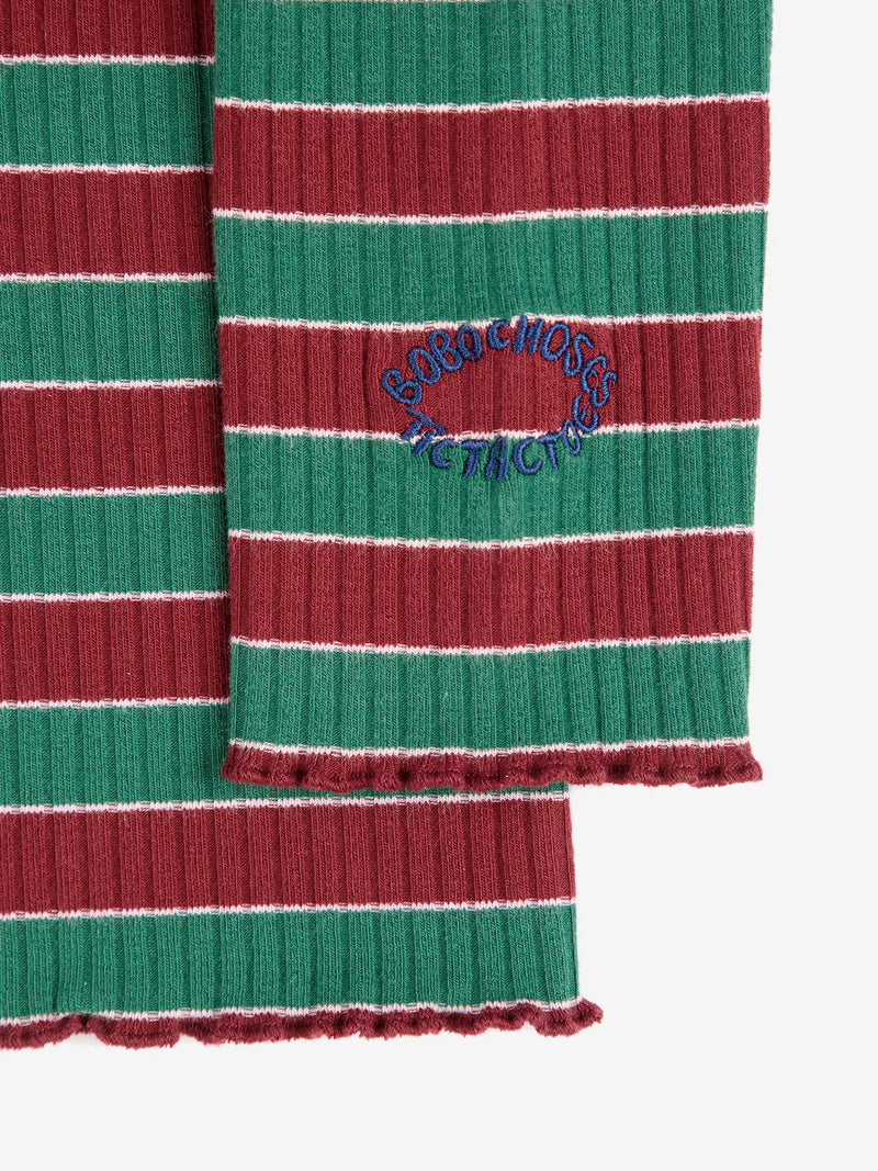 Bobo choses - T‑shirt col montant Multicolor Stripes