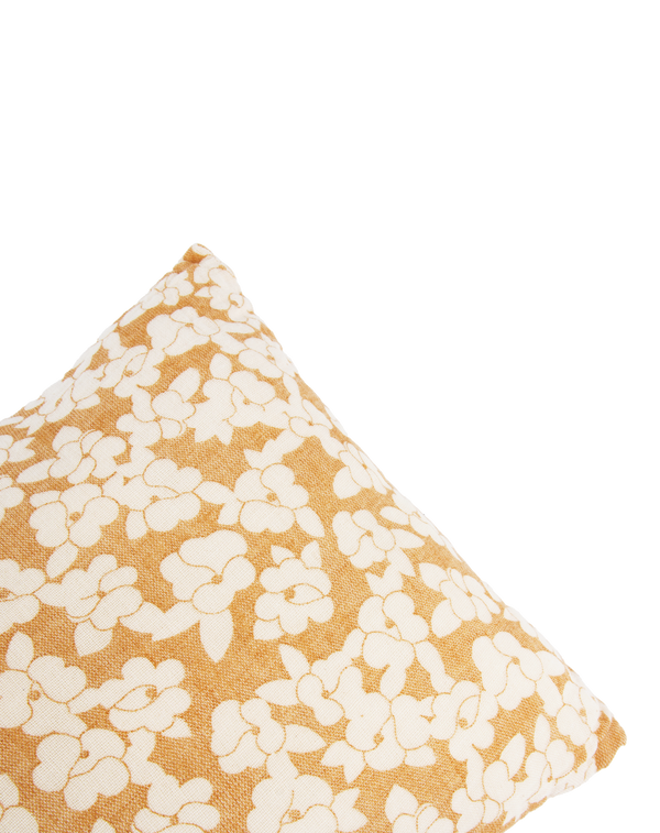 Nobodinoz - COUSSIN WABI-SABI RECTANGULAIRE EN DOUBLE GAZE DE COTON LAVÉ