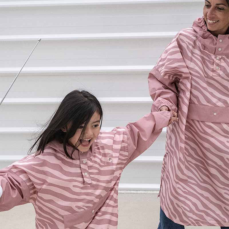 Poule party - PONCHO LONG ZEBRA