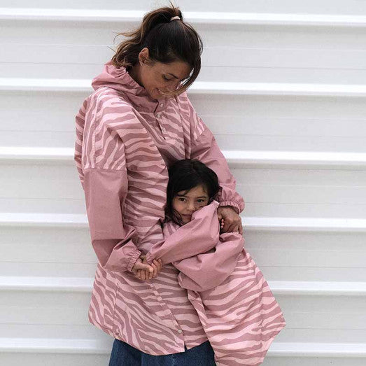 Poule party - PONCHO LONG ZEBRA