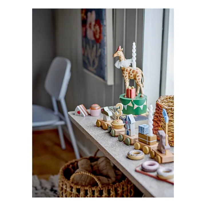 Bloomingville - Flor Bougeoir, Multicolore, Polyrésine