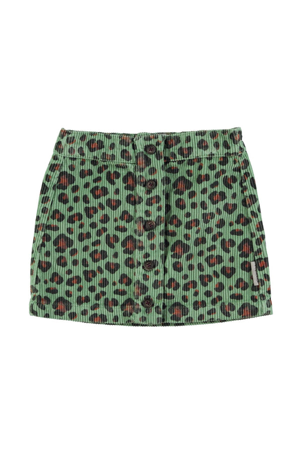 Piupiuchick - Short skirt Green w/ animal print