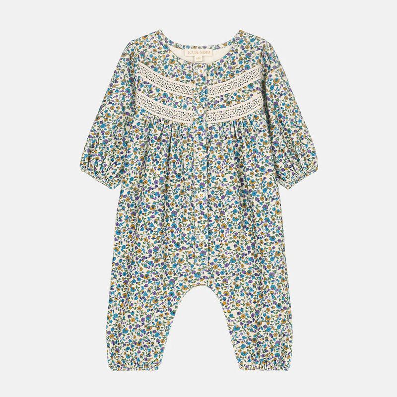 Louise Misha - Lilanya Jumpsuit - Velvet Cream Aster