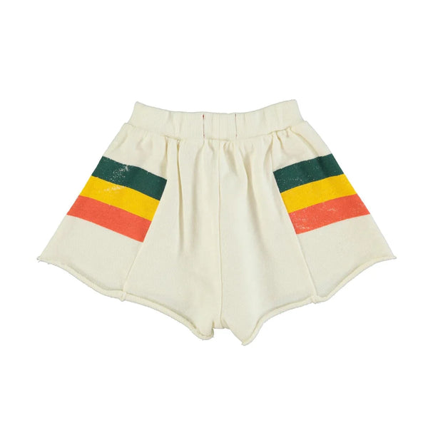 Piupiuchick - Shorts ecru w/ multicolor stripes