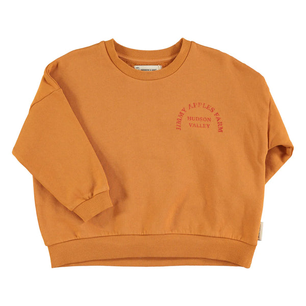 Piupiuchick - Sweatshirt Camel W/ "Jimmy Apples Farm" Print