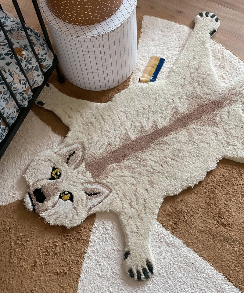Doing Goods - Woozie Wolf small rug
