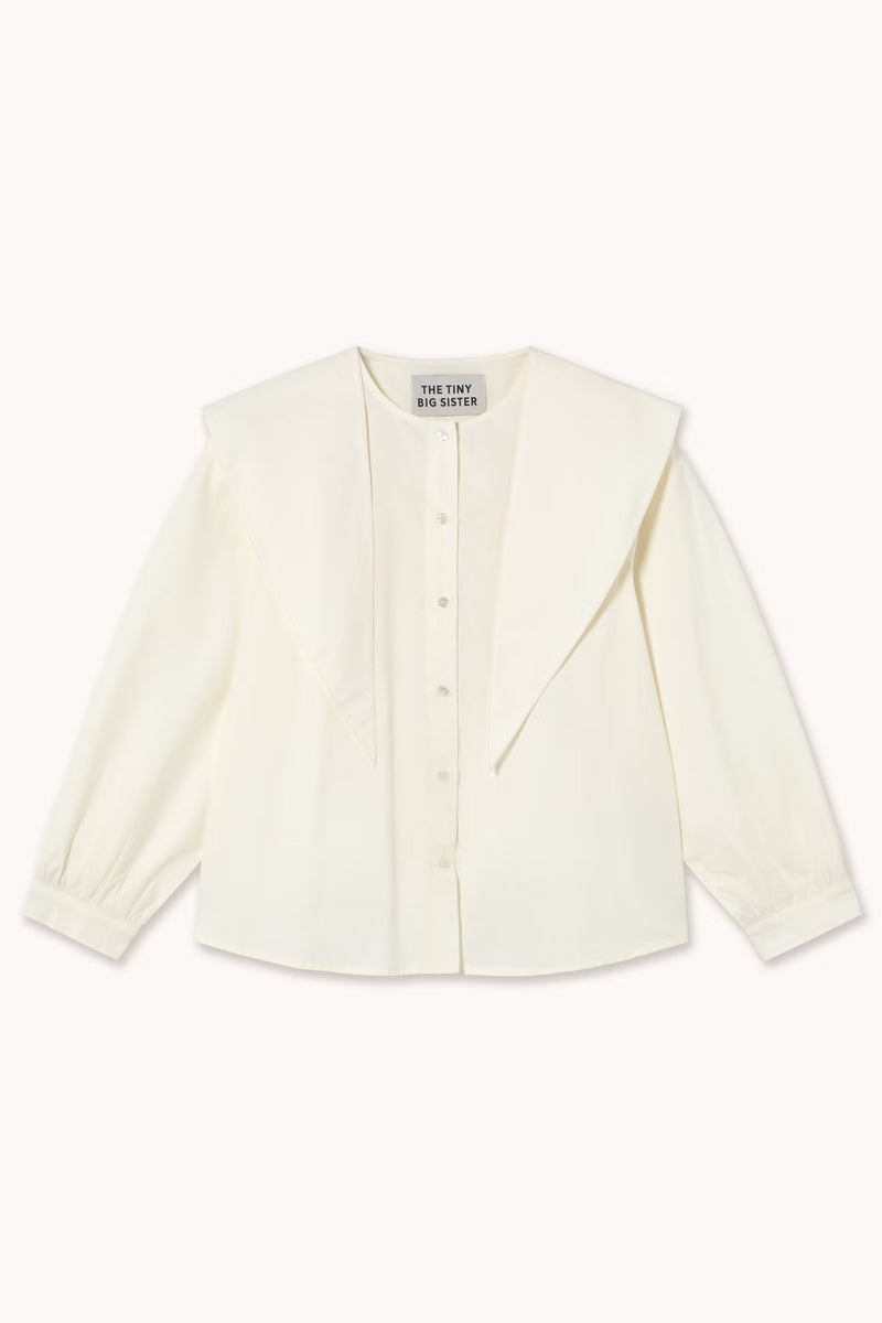 Tiny Cottons - scarf neck blouse off white
