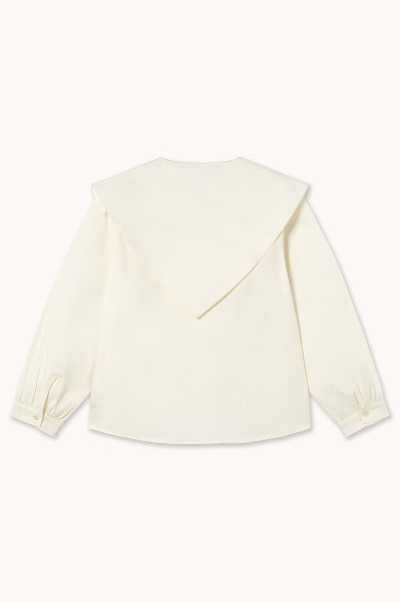 Tiny Cottons - scarf neck blouse off white