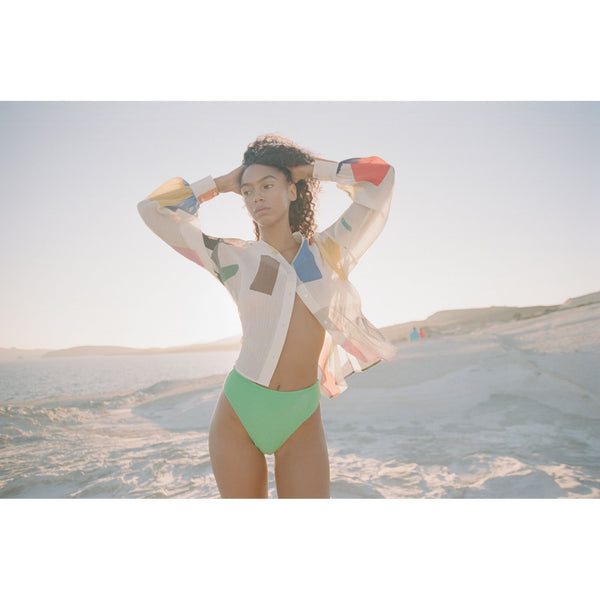 G.kero - Blouse big colors my white manche ballon