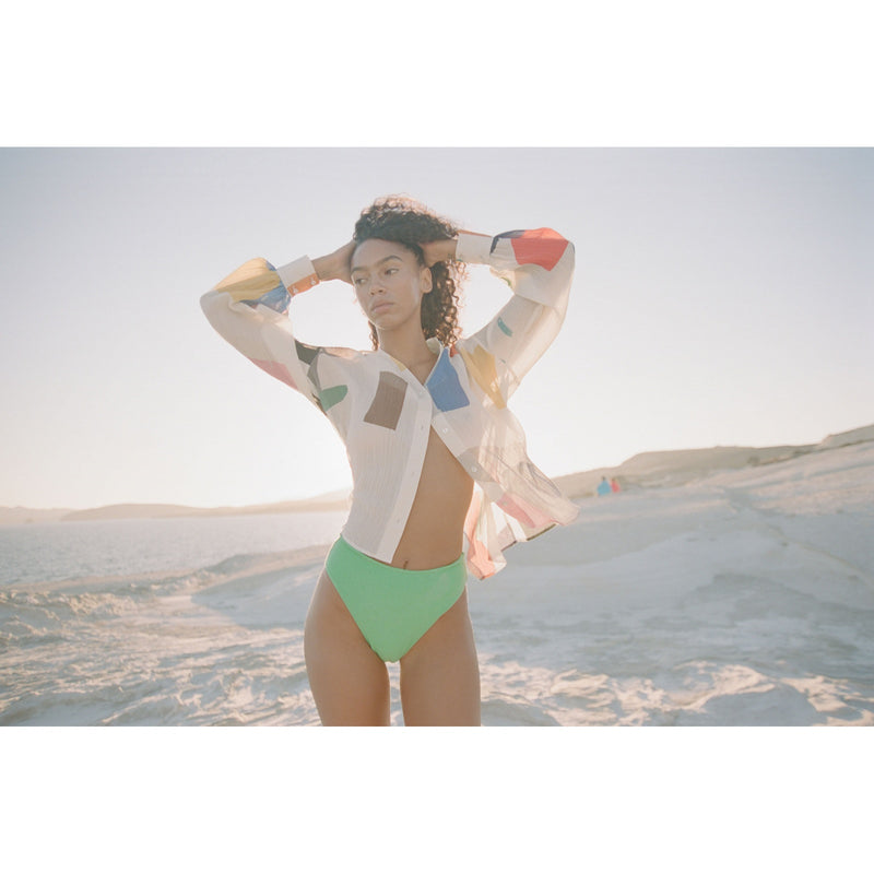 G.kero - Blouse big colors my white manche ballon