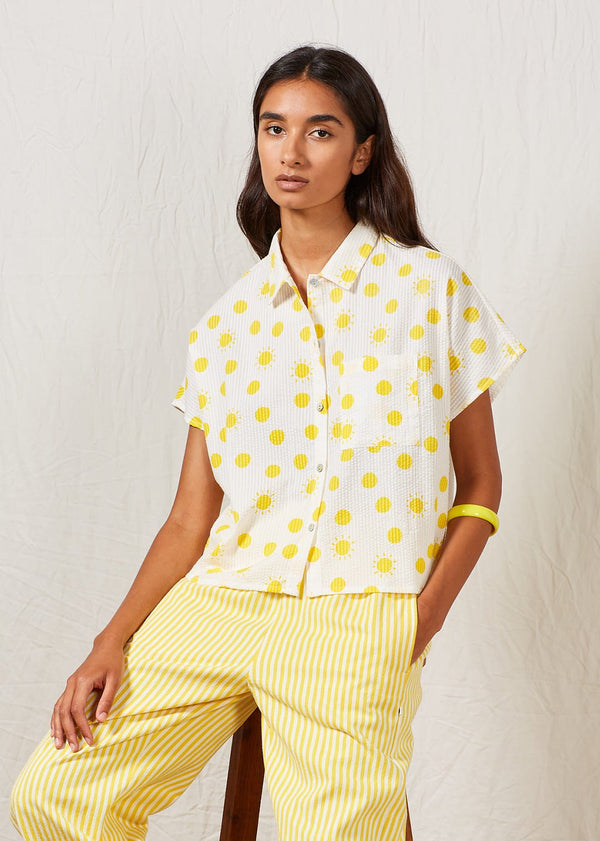 Arsène & les pipelettes - chemise femme soleil floral