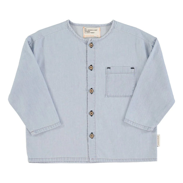 Piupiuchick - Long Sleeve Shirt Light Blue Chambray