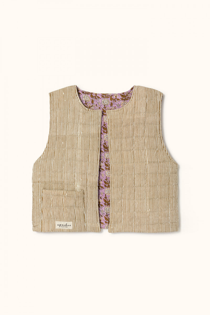 Apaches - Gilet sakari femme Soleil lavande