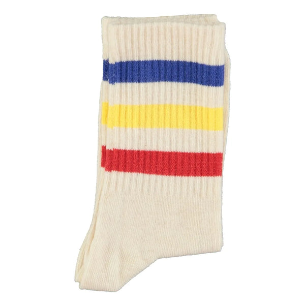 Piupiuchick - socks | ecru w/ multicolor stripes