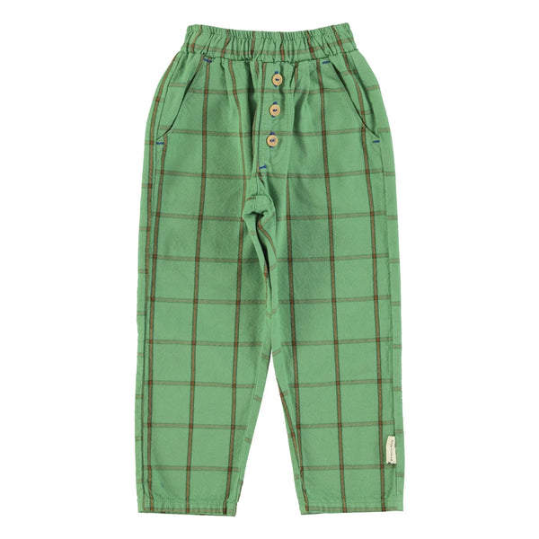 Piupiuchick - Unisex trousers  green checkered