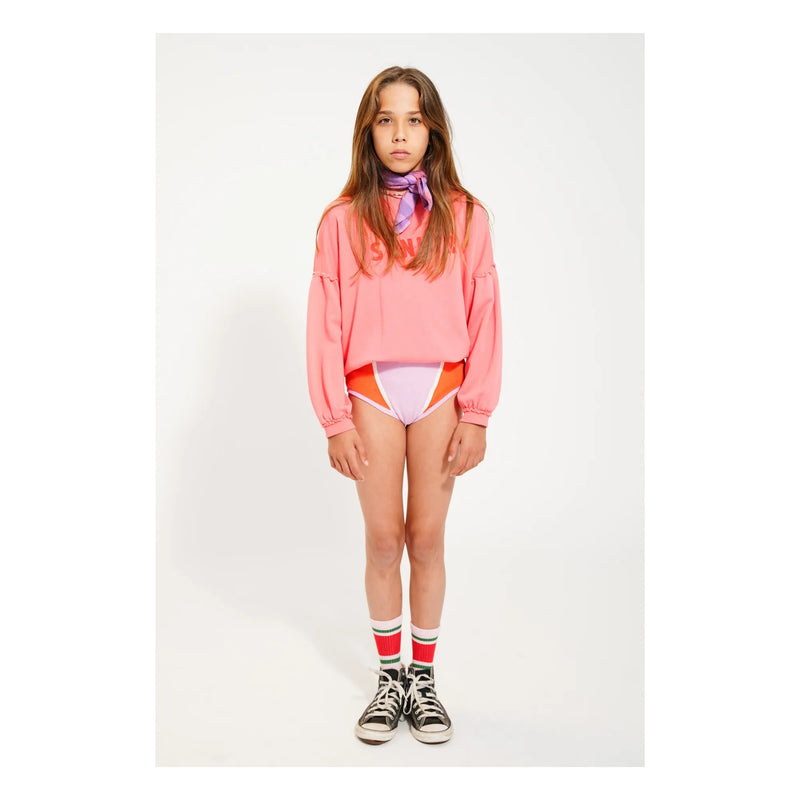 Piupiuchick - Sweatshirt | pink w/ "senior" print enfant