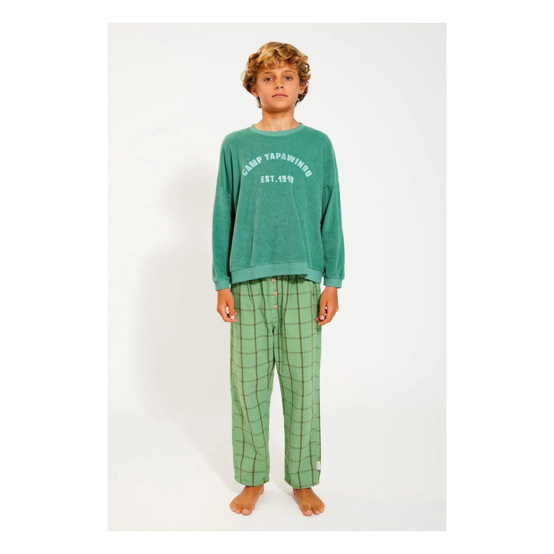 Piupiuchick - Unisex trousers  green checkered