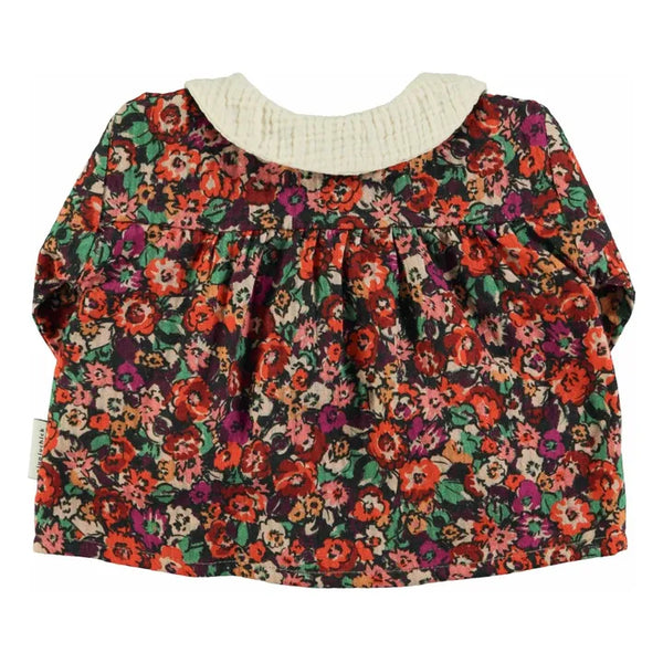 Piupiuchick - Peter pan collar blouse -  Multicolor flowers enfant