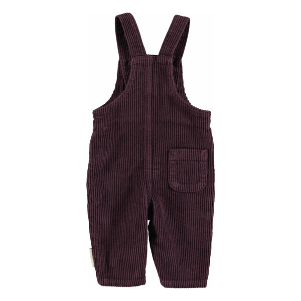 Piupiuchick - Baby dungarees - Aubergine corduroy