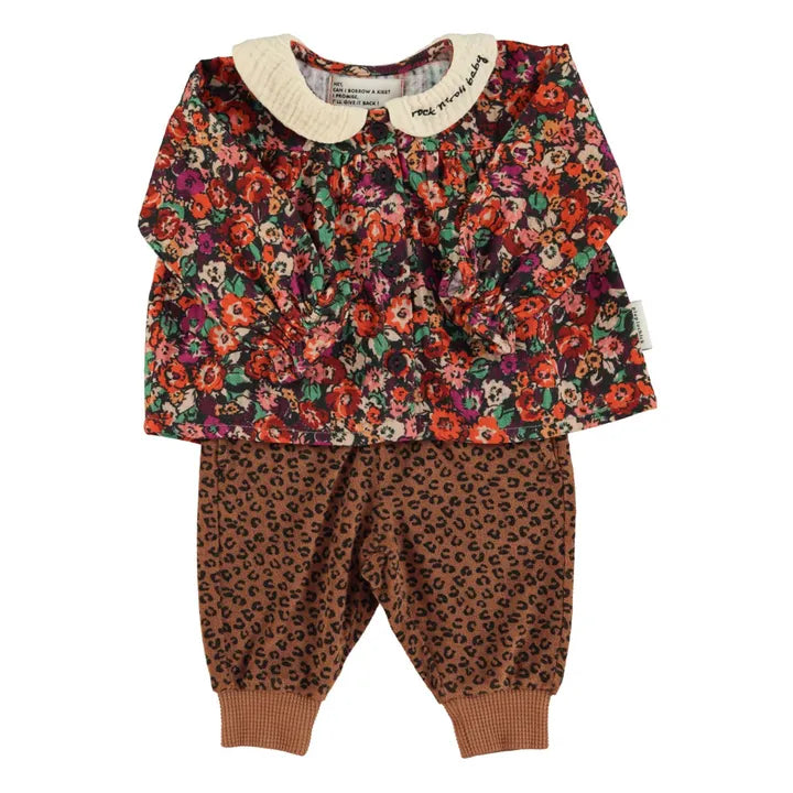Piupiuchick - Peter pan collar blouse - Multicolor flowers