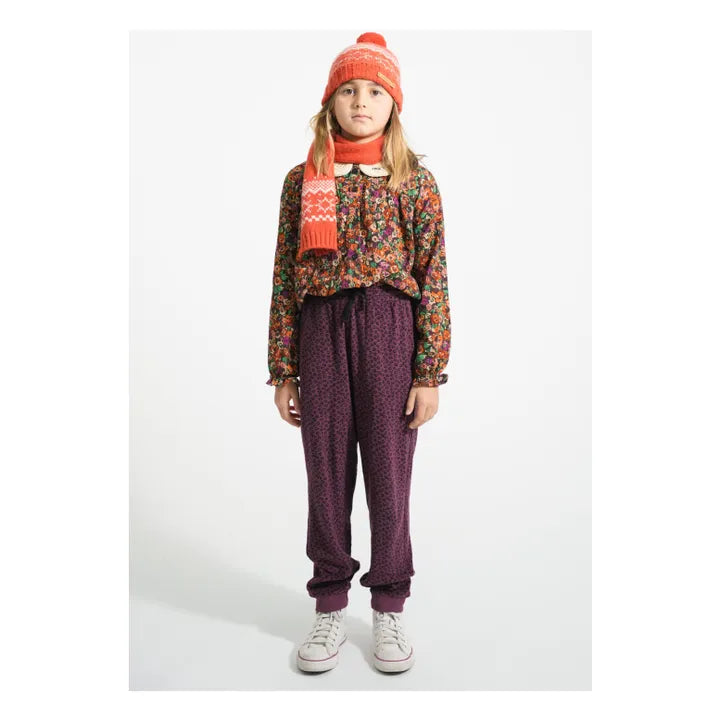 Piupiuchick - Peter pan collar blouse -  Multicolor flowers enfant
