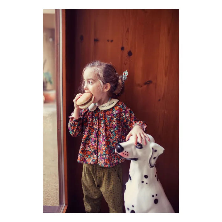 Piupiuchick - Peter pan collar blouse - Multicolor flowers