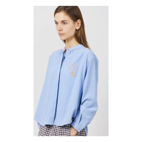 Arsène et les Pipelettes - Chemise femme broderie oiseaux H25WB40