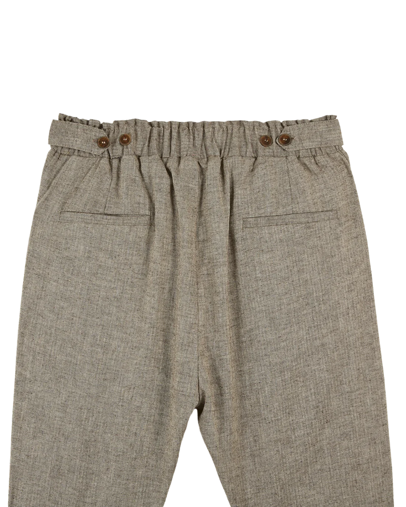 Emile & Ida - Pantalon carotte chiné beige