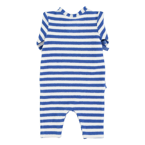 Piupiuchick - nnewborn babygrow | blue & white stripes