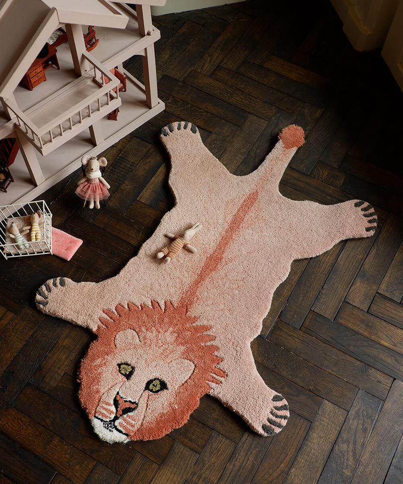 Doing Goods - Tapis pinky lion small