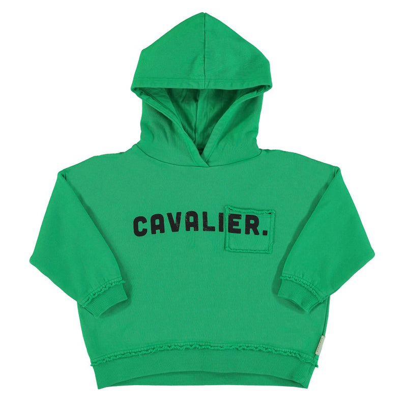 Piupiuchick - Hoodie Green w/ "cavalier" print