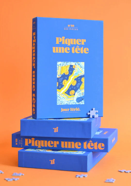 Jour Férié - Puzzle "Piquer une tête"