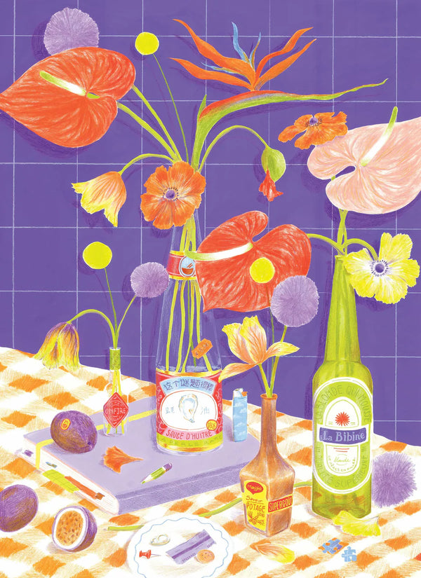 Jour Férié - Des fleurs sur la table - Puzzle 500 pièces